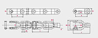 Cast steel chain C600_Dimensional Drawing