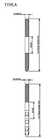 Double Pitch Sprockets 1 1_2 Pitch TypeA - Dimensional Drawing