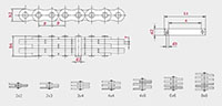 Leaf Chains Heavy Series BL - Dimensional Drawing