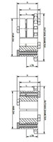 No. 100 1 1_4 Pitch - QD - Dimensional Drawing