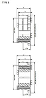 No. 40 1_2 Pitch -QD - Dimensional Drawing