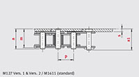 Plate Top Chain M127-1611 dim