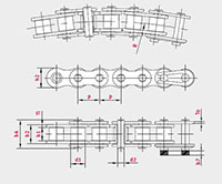 Side Bow Chains - Dimensional Drawing