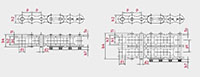 Stainless Steel Roller Chains ANSI - Dimensional Drawing