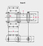 Bucket Elevator Chain Type B - Dimensional Drawing