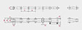 Double Pitch Roller Chains - Dimensional Drawing