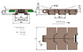 Flat Top Chain Series 880 TAB - Dimensional Drawing