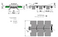 Flat Top Chain Series 881O TAB/BO - Dimensional Drawing