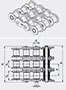 JWIS Roller Chains - American Standard (Ansi) Triplex - Dimensional Drawing