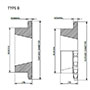 No. 100 1 1_4 Pitch - Tapered Bushing B Single - Dimensional Drawing