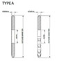 No. 120 1 1_2 Pitch - Plain Bore Type A - Dimensional Drawing