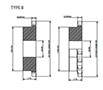 No. 40 1_2 Pitch - Finished Bore - Dimensional Drawing