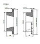 No. 50 5_8 Pitch - Tapered Bushing Single - Dimensional Drawing