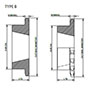 No. 60 3_4 Pitch - Tapered Bushing BSingle - Dimensional Drawing