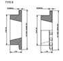 No. 80 1 Pitch - Tapered Bushing BSingle - Dimensional Drawing