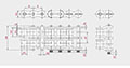 Roller Chains - BS Duplex- Dimensional Drawing