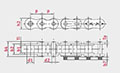 Roller Chains - Heavy Series H - Dimensional Drawing