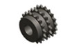 Triple strand sprocket